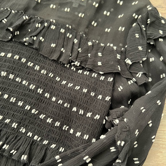 Blue Life black and white polka dot top - Picture 3 of 7